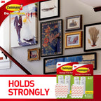 Command Sawtooth Picture Hangers, Damage Free Hanging Frame Hangers, No Tools Wall Hooks for Hanging Sawtooth Frames in Living Spaces, 8 White Picture Frame Hangers and 16 Command Strips