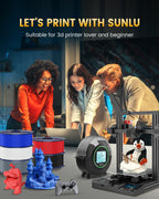 SUNLU PLA+2.0 3D Printer Filament, Klein Blue, 1KG