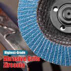 EZARC Zirconia Flap Discs 60 Grit, 4-1/2 x 7/8-Inch, Type 29, 50-Pack