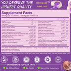 Totaria Sugar Free Multivitamin Gummies for Women 14+ w/Iron, Inositol, Folate, Biotin, Womens Daily Multivitamin Gummy w/Vitamin A, C, B, D3, K2, for Hair, Skin, Energy, Immune, Grape Flavor