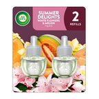 Air Wick Plug in Scented Oil Refill, 2 ct, Summer Delights, Air Freshener, Essential Oils