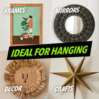 HANGDONE Picture Hanging Wire #5 – 50lbs Capacity – 100ft – 16 Gauge Non-Coated Steel | Flexible & Heavy-Duty | for Frames, Mirrors & Wall Décor
