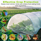 Remiawy Garden Netting, 2 Pack 10 x 33 FT Ultra Fine Garden Mesh Netting for Plants, Gardening Raised Bed Barrier Row Cover Protection Screen for Fruits Flowers Vegetables from Birds Animals Deer