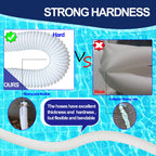 Pool Hoses for Above Ground Pools, 3 Pack 1.25 x 59 Inch Pool Filter Pump Hoses, Compatible with Intex Pool Filter Pump 607, 637 With 6 Metal Clamps