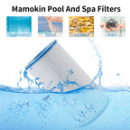 Mamokin C-4335 Spa Filter Replaces Pleatco PRB35-IN, Guardian 409-219, Filbur FC-2385, Unicel C-4335, 03FIL1300, 17-2482, 25393, 303557, 817-3501, R173431, 35 sq.ft, Hot Tub Filter 2 Pack