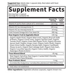 Garden of Life Vitamin K2 and K1, Vitamin Code Vegan K Complex Vitamin for Bone Strength and Heart Health, Omega Rich Flax Seed Oil, Trace Minerals, Probiotics, 60 Day Supply