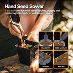 Fiskars 6-Piece Vegetable Gardening Essentials Tool Set w/Garden Shears