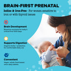 Best Nest Wellness - Mama Bird - Prenatal Multi+ (30 Servings) - No Iodine or Iron - Prenatal Vitamins for Women - Supports Baby Brain Health - Methylated Multivitamin