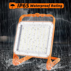 2-Pack 50W Super Bright LED Work Light - 8,000LM (500W Equivalent), IP65 Waterproof, 10ft Heavy Duty Cord, 5000K Daylight, Adjustable Flood Lights for Workshop, Garage, Construction Site