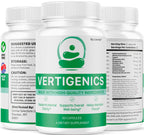 Vertigenics Supplement Capsules, Vertigenics Review, Vertigenics Advanced Formula Brain Health Support, Vertigenics Pills All Natural Formula, 60 Capsules for 1 Month