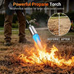 Sondiko Propane Torch Weed Burner, 30" Detachable Weed Torch, Blow Torch