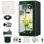 VIVOSUN 2x2ft Grow Tent Kit with 100W Full Spectrum LED Grow Light