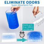 MINIVON Bedpan Liners with Super Absorbent Pads - Value Pack 30 Count - Bed pan Bag Disposable Pulling String, Medical Grade & Universal Fit Bed Pan, for Bedridden Patients, Elderly Senior, Bedbound