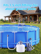 POOLHOUR Above Ground Pool Inlet & Return Replacement Kit with Plunger Valve, 1.5" Outlet Strainer Connector & Jet Nozzle & Strainer Grid, Compatible with I*tex/Col*m*n Pool Parts & Sand Pumps