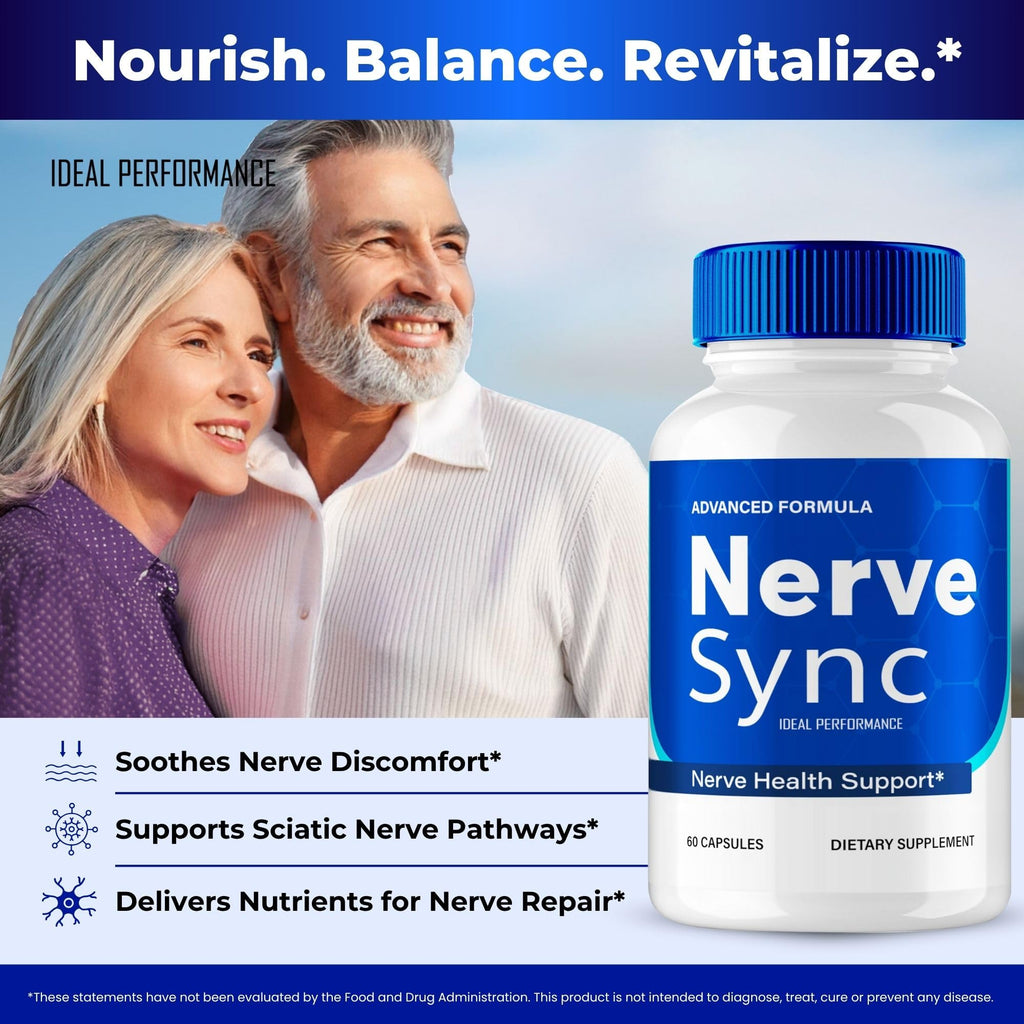 Nerve Sync Capsules, Official Nerve Sync Advanced Nerve Health Supplement Pills - Maximum Strength, All Natural Healthy Circulation & Stable Levels, NerveSync Support Reviews (3 Pack)