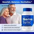 Nerve Sync Capsules, Official Nerve Sync Advanced Nerve Health Supplement Pills - Maximum Strength, All Natural Healthy Circulation & Stable Levels, NerveSync Support Reviews (3 Pack)