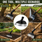 VANZACK 9.25in Heavy Duty Steel Garden Hoe Head, Hoe Garden Tool for Garden