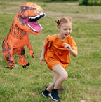 TO.BE.NO.1 Towards The First inflatable dinosaur costume adult, T-Rex Dinosaur Costume Adults Funny Cosplay Halloween (Brown Dinosaur)