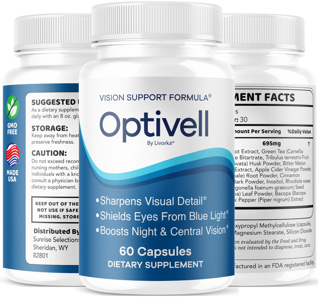 (2 Pack) Optivell Eye Capsules - Official Optivell Advanced Premium Vision Support Pills - Maximum Strength, Natural Vitamins for Overall Health & Wellness Reviews, 120 Capsules for 2 Months