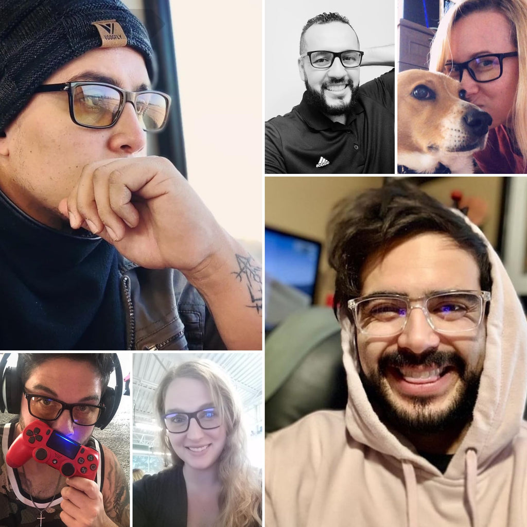 J+S Blue Light Reading Glasses for Women Men | 3 in 1 Readers Block Harmful Blue-Light 100% UVA UVB | 1.0+ to 3.0+ Diopter (Haka - Rectangle | Black Frame 2.0+)