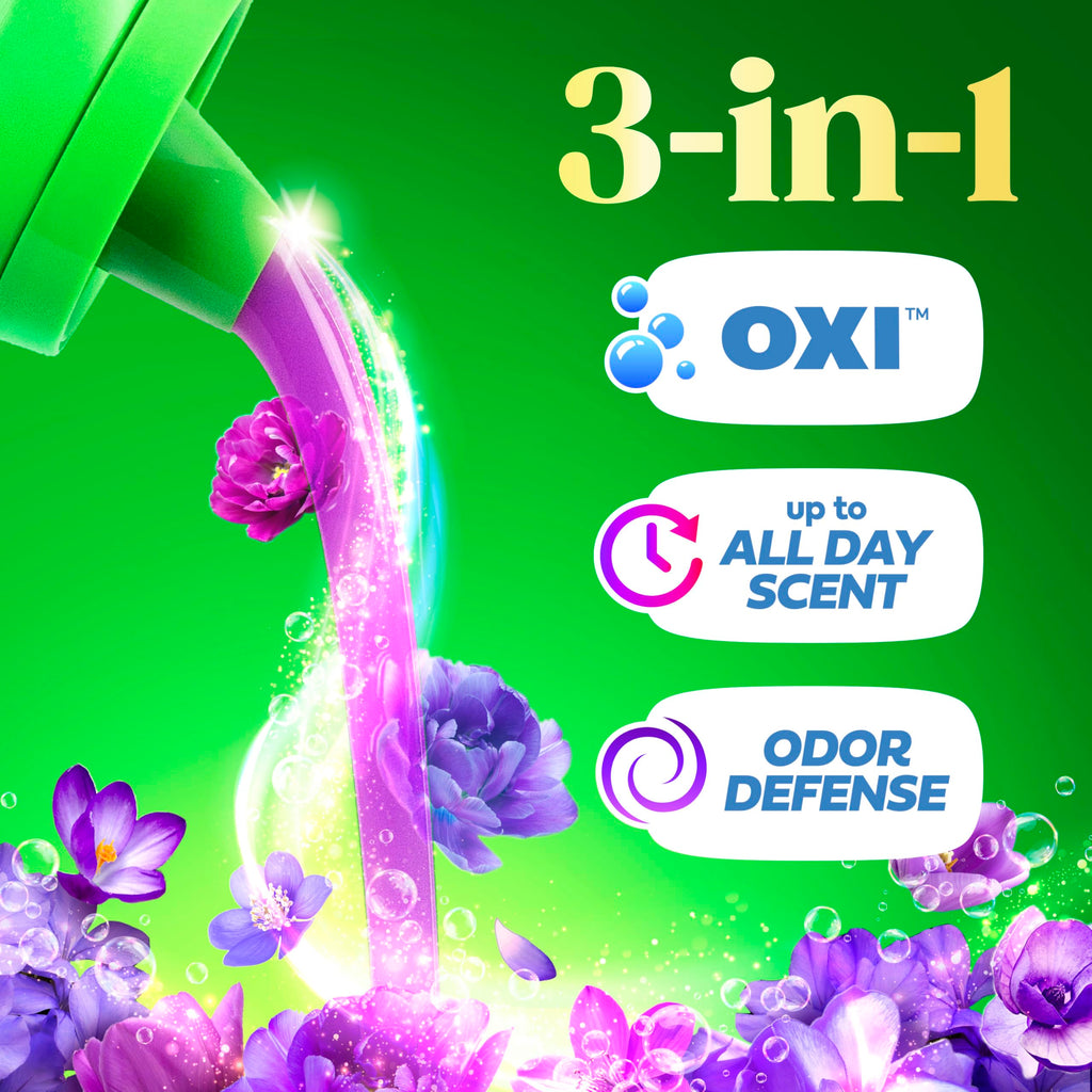 Gain Plus Liquid Laundry Detergent, Cleaner, Fresher, Now with Oxi, Moonlight Breeze Scent, 170 fl oz, 129 Loads