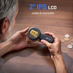 TOMLOV P10 Microscope for Adults Kids, Handheld Coin Magnifier with Light