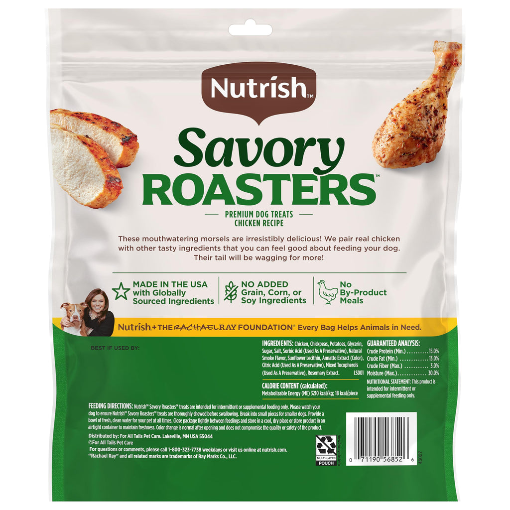 Nutrish Savory Roasters Dog Treats with Chicken, 30 oz. Pouch (Rachael Ray)