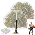 Vincreem 2 Pcs Large Fruit Tree Netting 10 X 14 Ft with Zipper Drawstring
