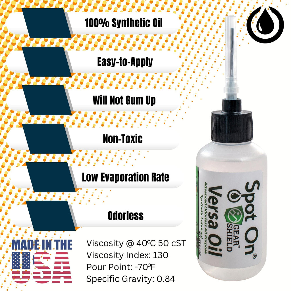 All Purpose Full Synthetic Oil - Advanced Synthetic Lubricant for Clocks, Knives, and Tools - Made in the USA (4 Ounces)