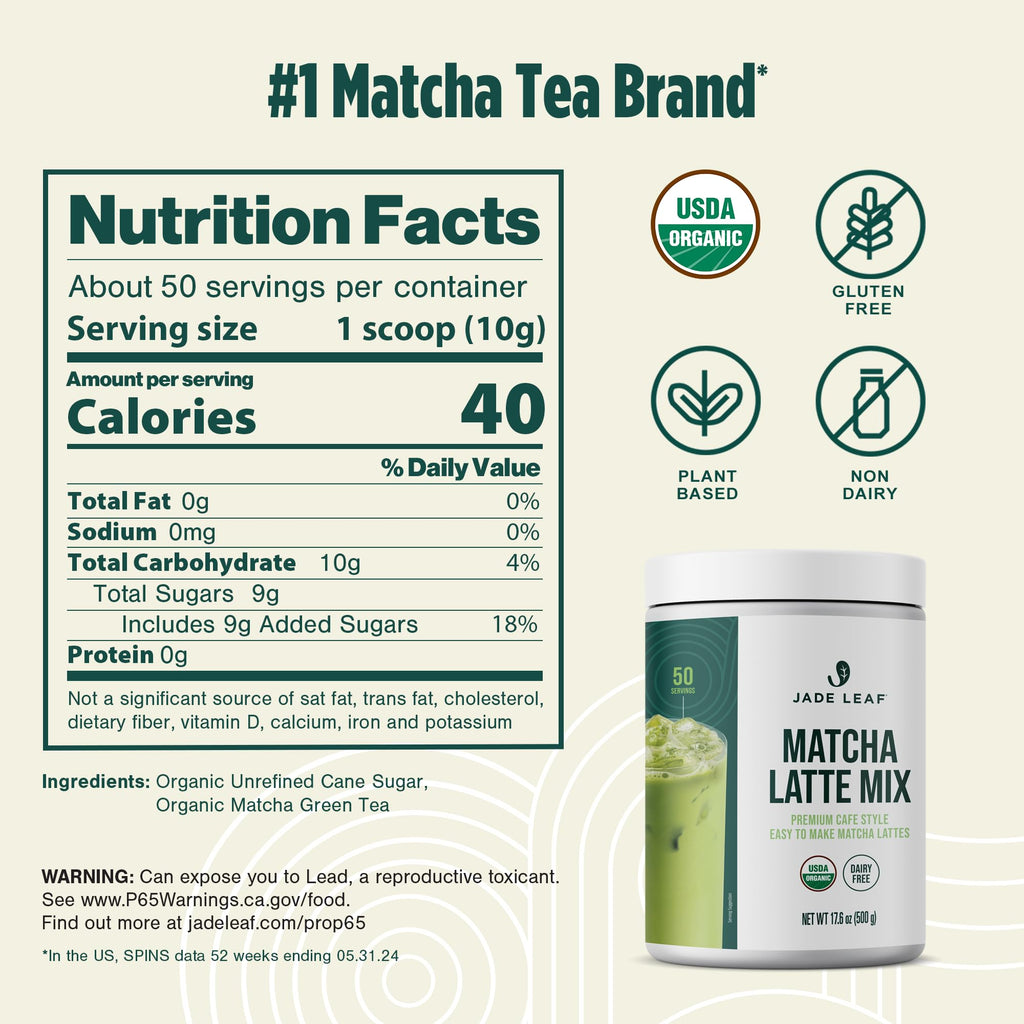 Jade Leaf Matcha Latte Mix, Original, 500g / 17.6oz