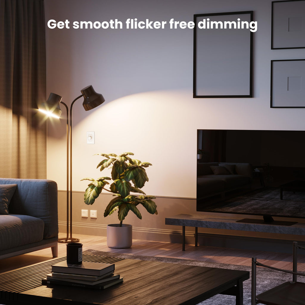 Feit Electric A21 LED Light Bulb, 100W Replacement, Dimmable, Selectable Color Temperatures (2700K-5000K), 1600 Lumens, General Purpose Light Bulbs, 15,000-Hour Lifetime, OM100DM/5CCTCA/LED/6, 6 Pack