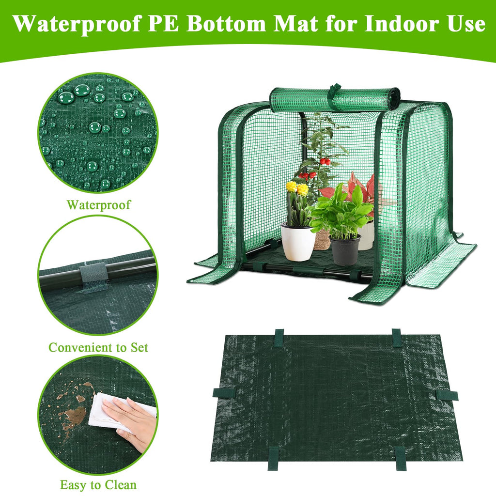 U'Artlines Portable Mini Greenhouse Small Green House 23x13x17 Inch