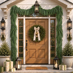 Alupssuc 9FT Christmas Garland, Artificial Real Touch Norfolk Pine Garland