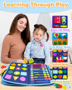 Exorany Busy Board Montessori Toys for Toddler Boy Birthday Gift Busy Book