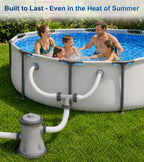 Pool Hose Connector for Leak-Proof Dual Seal and Stable Water Flow, 1.5" to 1.5" T-Joint Pool Hose Adapter for Pool Parts and Accessories Replacement, Easy No-Tool Install for Above Ground Pools