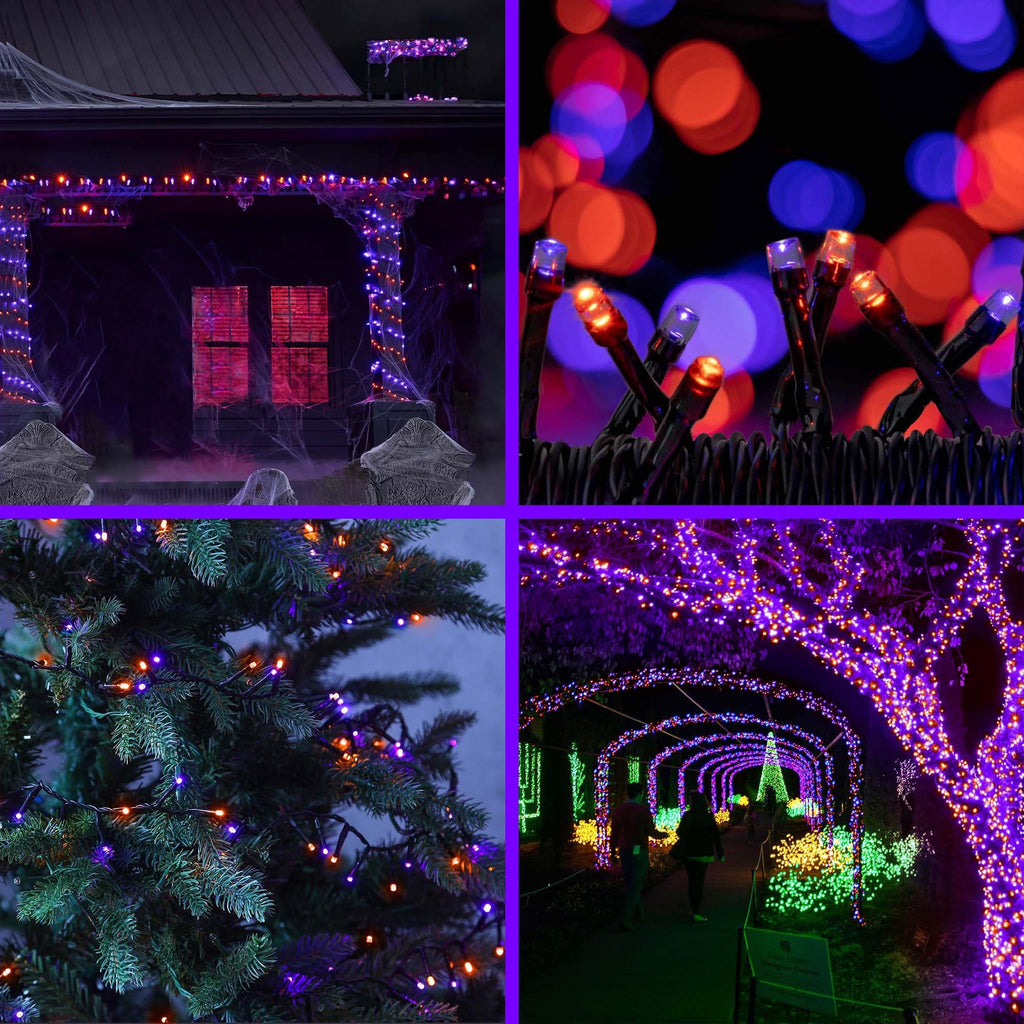 kemooie 500 LED Halloween Lights Outdoor, 164 FT Fairy Lights with 8 Modes