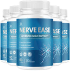 (5 Pack) Nerve Ease Capsules - Nerve Ease Advanced Nerve Support Pills, NerveEase Support Maximum Strength All Natural Premium Formula for Overall Health & Wellness, 300 Capsules for 5 Months