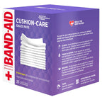 BAND-AID Brand Cushion-Care Gauze Pads, Large Size, 4 in x 4 in, 25 Count