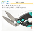 C.JET TOOL 10" Heavy Duty Carpet Cutter, Industrial Scissors, Multipurpose, Professional Soft Grip Stainless Steel (Turquoise)