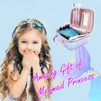 Kids Makeup Set for Girls - Non Toxic Washable Mermaid Makeup Kit, Little Mermaid Toys for Girl 5-7, 8-12，Princess Dress up Beauty Vanity Set，Ideal Party Gifts for Halloween Christmas and Birthday