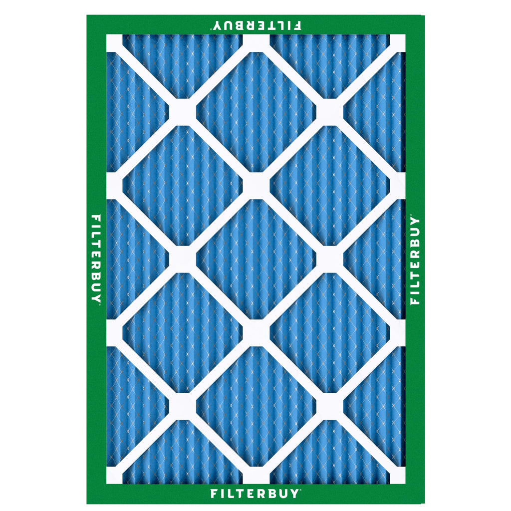 Filterbuy 16x20x1 Air Filter MERV 13 Optimal Smoke & Allergy Defense (4-Pack), Electrostatic Pleated HVAC AC Furnace Filters Replacement, Made in USA (Actual Size: 15.50 x 19.50 x 0.75)