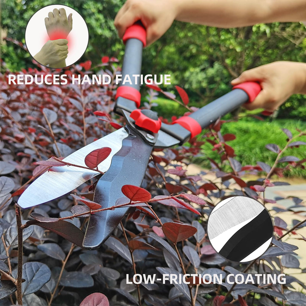 YRTSH Loppers Hedge Shears & Pruners Combo Set 3-Piece Hedge Clippers, Heavy Duty Tree & Shrub Care Kit for Yard, Lawn & Garden, Professional Branch Cutter Tree Trimmer for Indoor & Outdoor Gardening