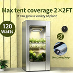 HHNMAHN 120W LED Grow Light Full Spectrum Dimmable for Indoor Plants,13x12.5Inch Hanging Growing Lamp with Adjustable Lanyard,2x2ft Coverage Waterproof Driver for Greenhouse Seedling Vegetable Flowers
