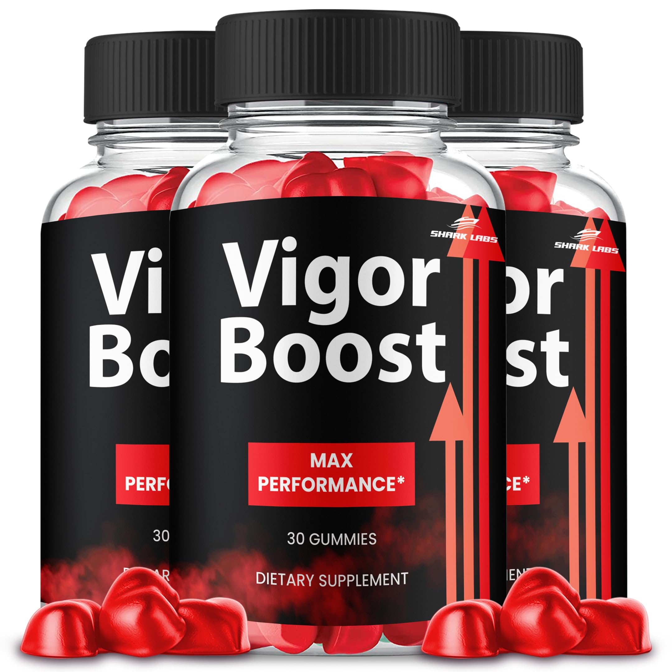 (3 Pack) VigorBoost Gummies, Maximum Strength Supplement, Advanced All Natural Vitamin Gummies