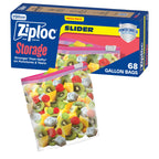 Ziploc Slider Storage Bags with New Power Shield Technology, For Food, Sandwich, Organization and More, Gallon, 26 Count, Pack of 4 (104 Total Bags)