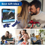 MOIPEJO LED Flashlight Gloves, Stocking Stuffers Gifts for Men Dad Him, Christmas White Elephant Gifts for Adults Men Boyfriend Cool Gadget Waterproof Light for Camping Fishing Repairing (Klein Blue)
