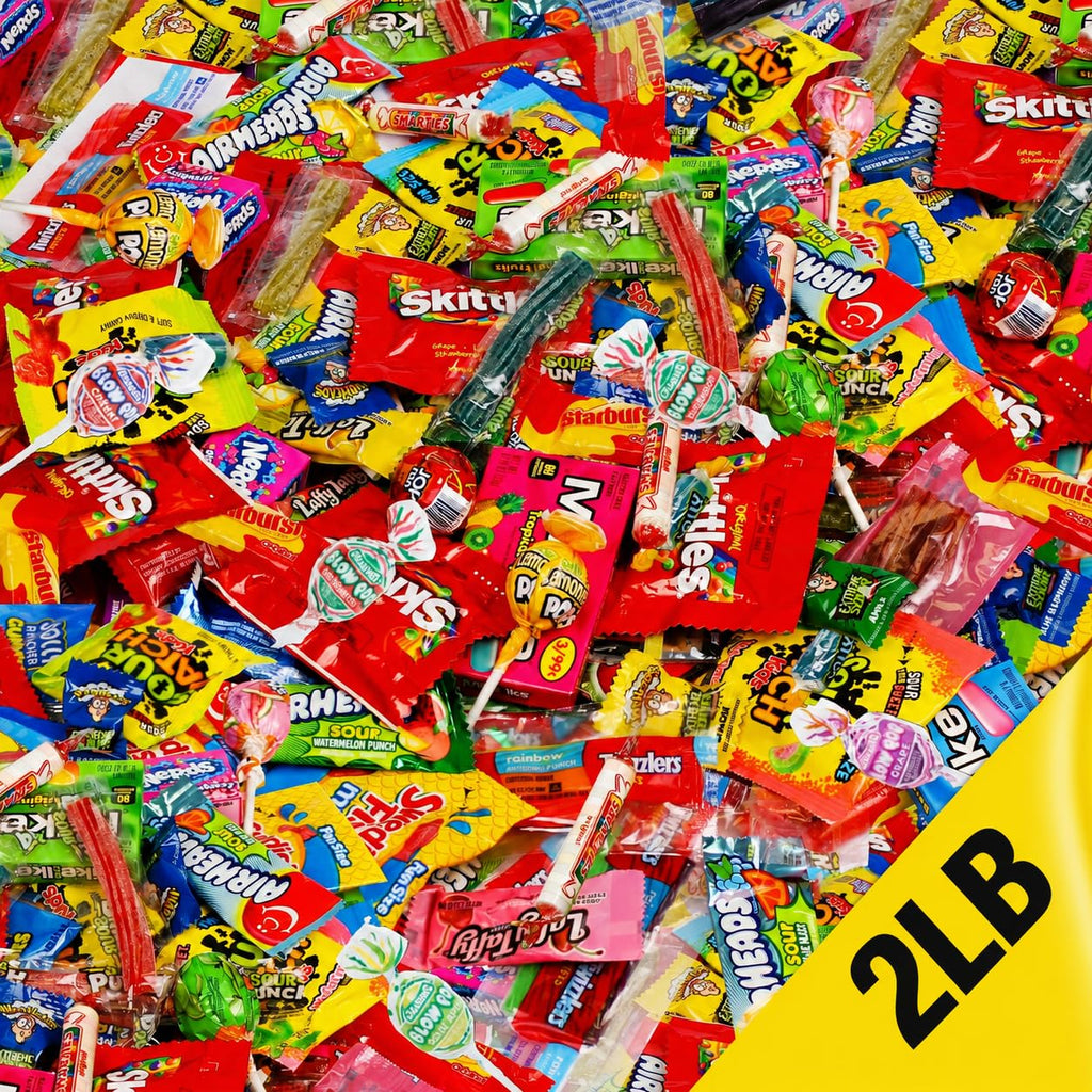 Candy Variety Pack 2 lb - Individually Wrapped Fruity Chewy Candy Bag