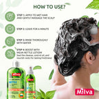 Milva Nettle Shampoo for Oily Hair - 6.7 Fl Oz Natural Oily Hair Shampoo for Greasy Roots & Scalp - Clarifying Degrease Treatment - Control Sebum, Add Volume & Shine - Made in Bulgaria - 200ml