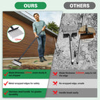 Pragmatist Garden Shovel, Ice Scraper, Multifunctional Cleaning Shovel with 59" Adjustable Handle Heavy Duty Garden Tool for Lawn Edging, Scraping, Weed and Ice Removal