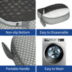 Hot Tub Booster Seat, Weighted SPA Booster Seat Cushion for Adults, 3D Air Mesh Hot Tub Seat Accssories with Non-Slip Micro Dot Bottom,Indoor or Outdoor Quick Dry Hot Tub Pillow (2 Pack-Grey)